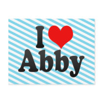 I love Abby Post Card