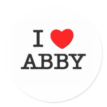 I Love Abby stickers by ilovemyshirt I Love Abby stickers