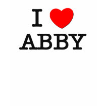 I Love Abby t-shirts