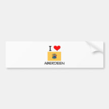 I Love Aberdeen New Jersey Bumper Sticker