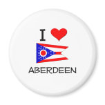 I Love Aberdeen Ohio Refrigerator Magnets