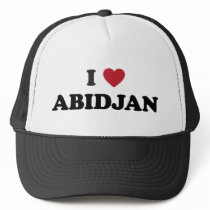 I Love Abidjan Ivory Coast Mesh Hat