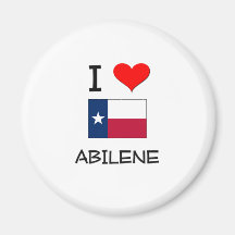 I Love Abilene Texas Magnet