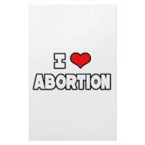 I Love Abortion stationery by Funny_MoFo_Shirts I Love Abortion stationery