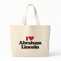 I Love Abraham Lincoln Canvas Bags