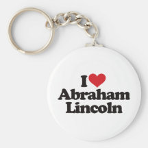 I Love Abraham Lincoln Key Chain