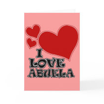 I LOVE ABUELA cards by WorldTourStore I LOVE ABUELA cards