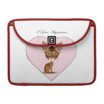 I Love Abyssinians Sleeve For Macbook Pro