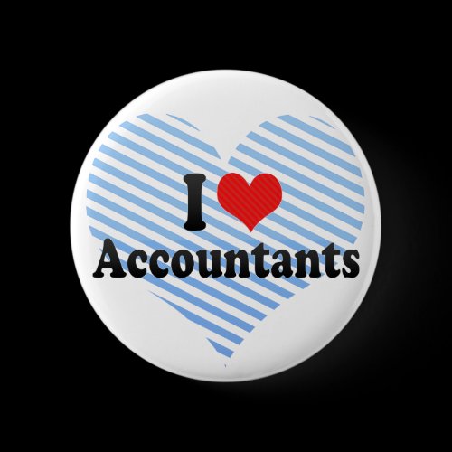 I Love Accountants Pinback Buttons