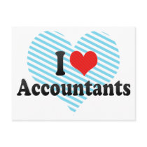 I Love Accountants Postcard