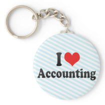 I Love Accounting Keychains