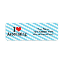 I Love Accounting Custom Return Address Labels