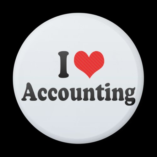 I Love Accounting Refrigerator Magnets