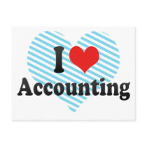 I Love Accounting Postcards