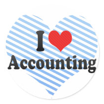 I Love Accounting Sticker