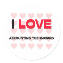 I LOVE ACCOUNTING TECHNICIANS stickers by professions I LOVE ACCOUNTING TECHNICIANS stickers