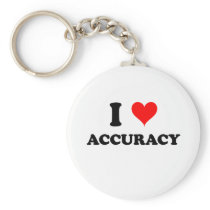I Love Accuracy Keychains