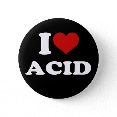 I Love Acid buttons