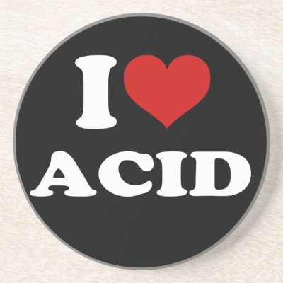 I Love Acid Drink Coaster