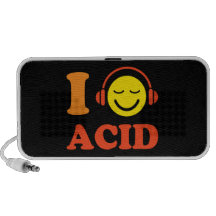 I love acid music smiley with headphones speakers