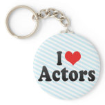 I Love Actors keychains