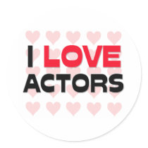 I LOVE ACTORS stickers by professions I LOVE ACTORS stickers