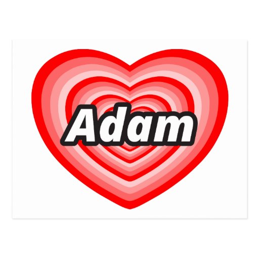 i-love-adam-postcard-zazzle