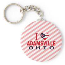 I love Adamsville, Ohio Keychains