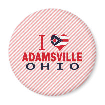I love Adamsville, Ohio Refrigerator Magnet