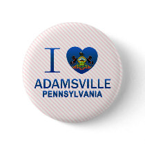 I Love Adamsville, PA Pinback Button