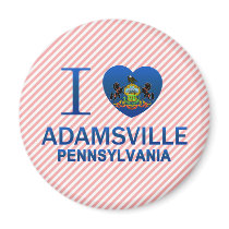 I Love Adamsville, PA Fridge Magnets