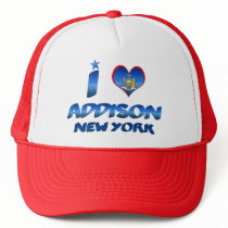 I love Addison, New York Trucker Hat