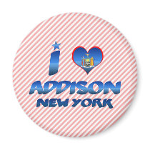 I love Addison, New York Refrigerator Magnets
