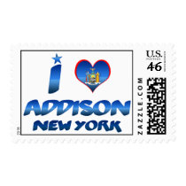 I love Addison, New York Stamps