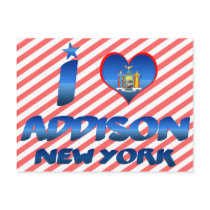 I love Addison, New York Postcard
