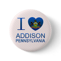 I Love Addison, PA Pinback Button