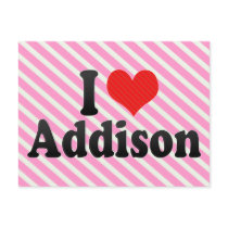 I Love Addison Post Cards