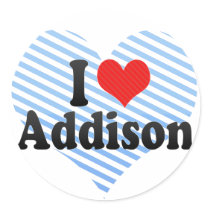 I Love Addison Sticker