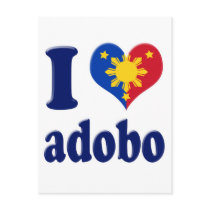 I Love Adobong Pinoy Post Card