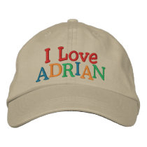 I LOVE ADRIAN Cap by SRF embroidered hats by sharonrhea I LOVE ADRIAN Cap by SRF embroidered hats