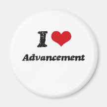 I Love Advancement Refrigerator Magnets