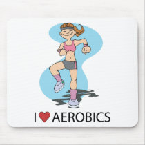 I Love Aerobics mousepads