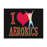 I Love Aerobics Post Cards