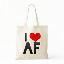 I Love AF Tote Bag