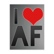 I Love AF Post Cards