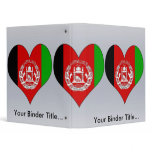 I Love Afghanistan Vinyl Binders