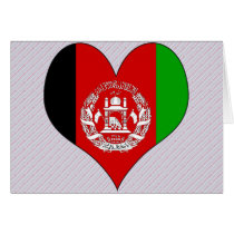 I Love Afghanistan Card