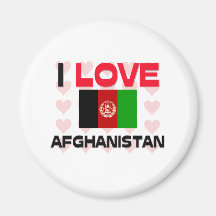 I Love Afghanistan Magnet