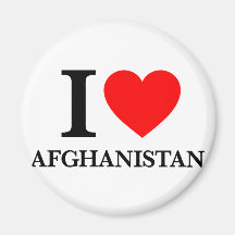 I Love Afghanistan Refrigerator Magnet