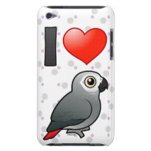 I Love Africa Greys iPod Touch Cases